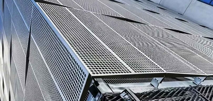 Perforated wall panels showcasing material options for durable, decorative, and functional architectural applications