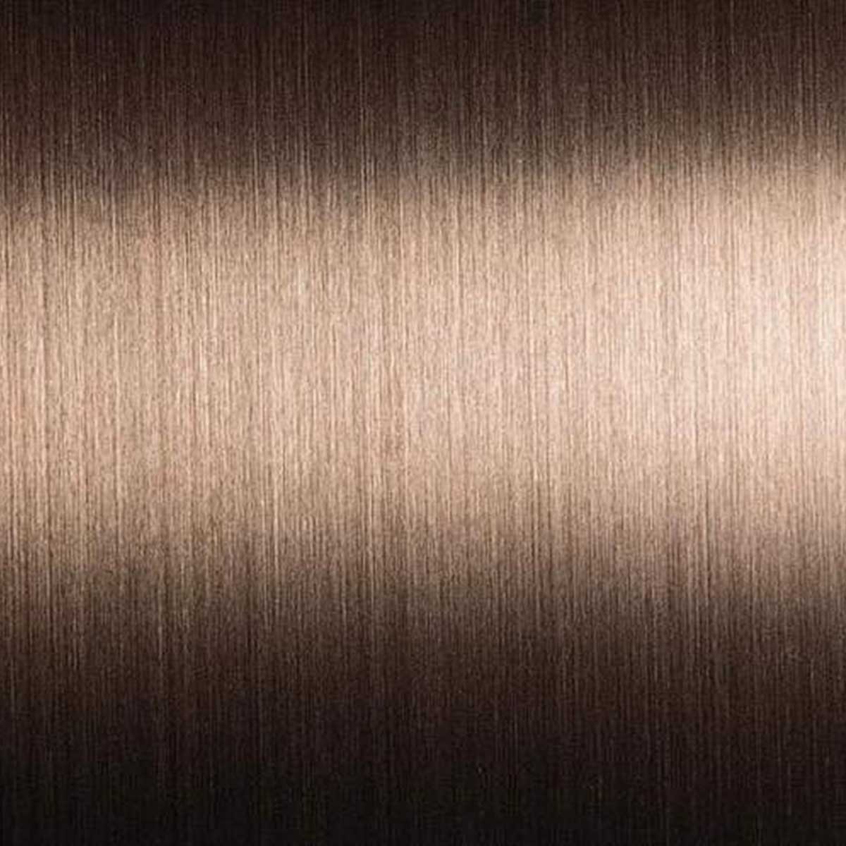 Satin finish stainless steel panel with smooth brushed texture for modern architectural applications