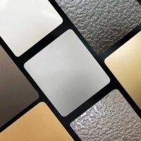 Anodised aluminium sheet metal with a smooth metallic finish