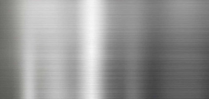 Hairline-brushed finish stainless steel sheet metal for architectural and decorative projects