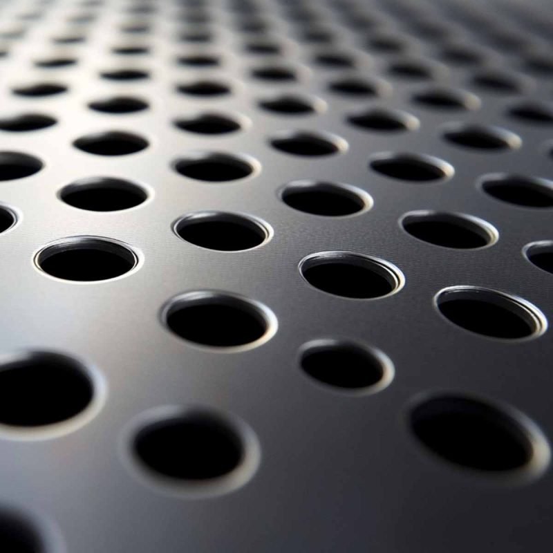 Decorative stainless steel perforated sheet metal with staggered round holes