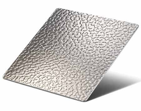 TBK Metal Australia embossed stainless steel sheet metal with textured surface pattern for architectural and decorative applications