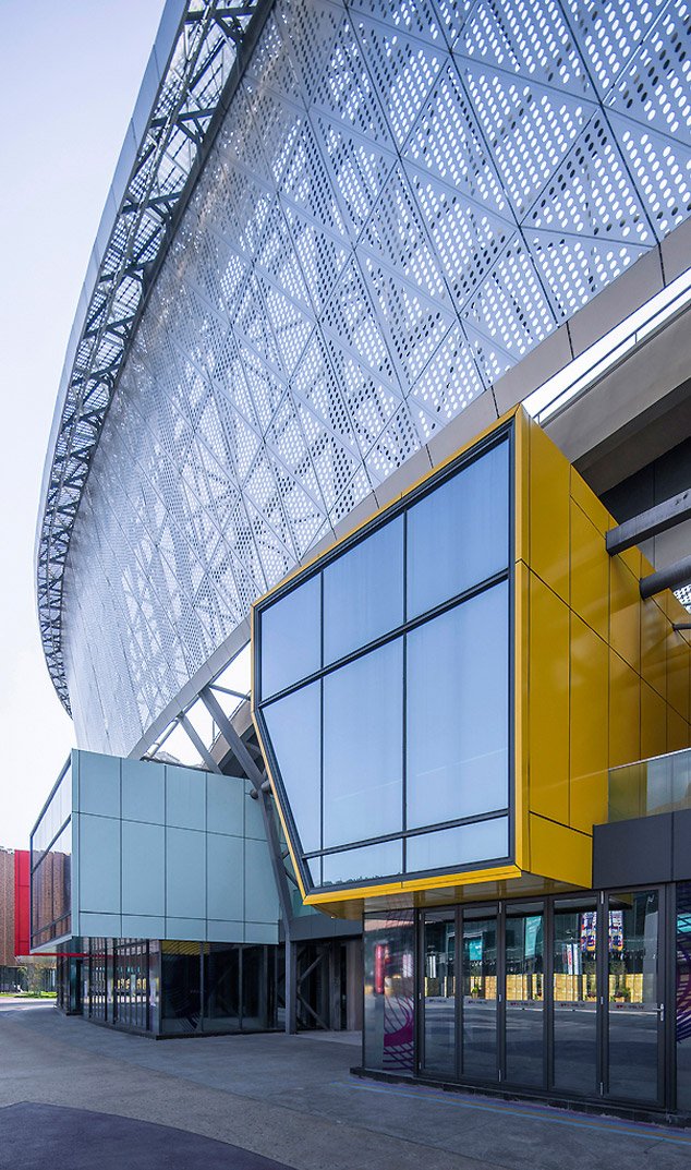 Project featuring stainless steel perforated sheets metal panels