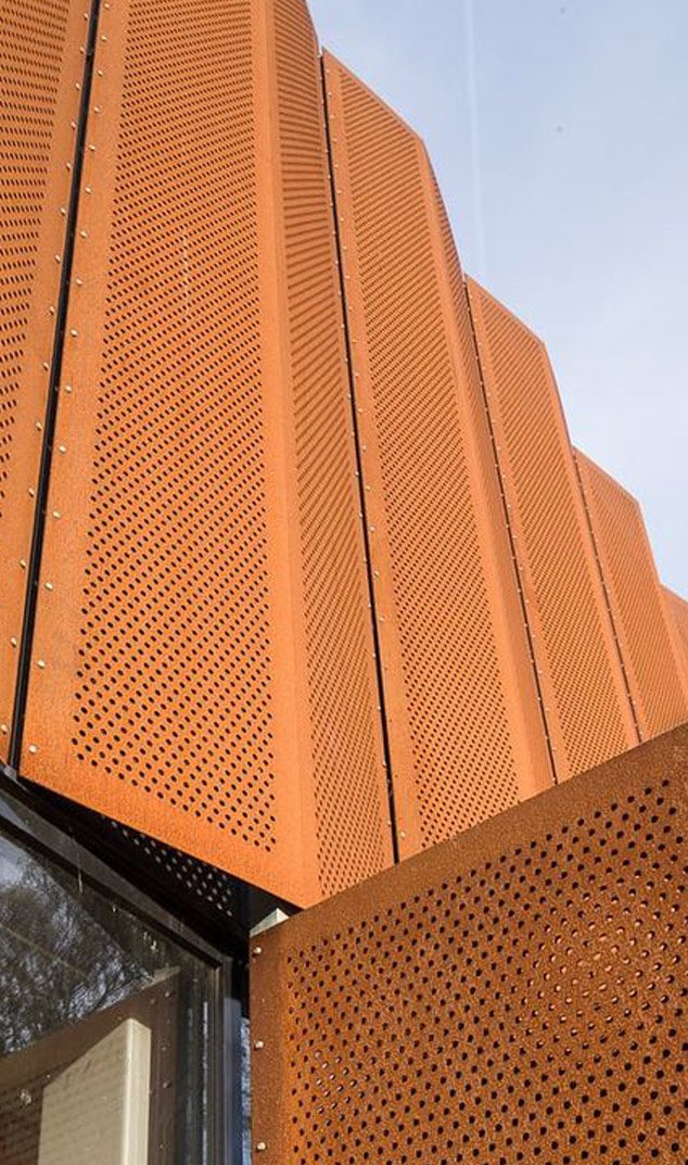 Stainless steel perforated sheets metal for architectural projects