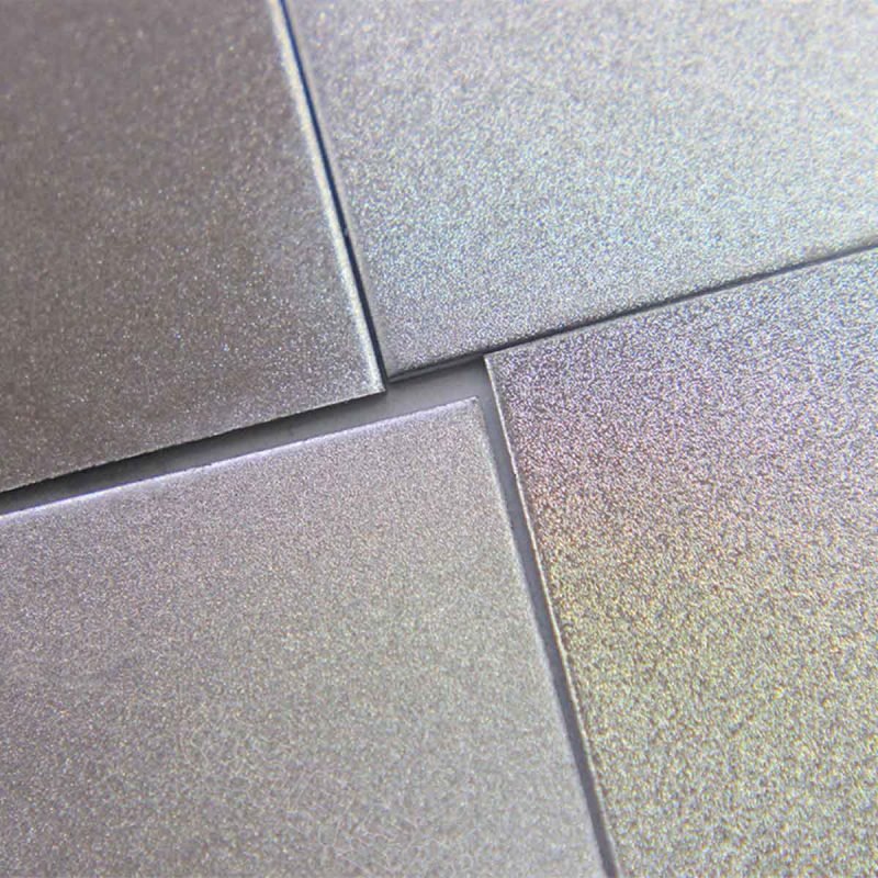 Sandblasted stainless steel sheet metal surface with matte texture finish by TBK Metal Australia