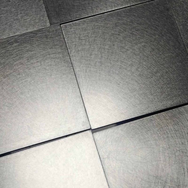 TBK Metal Australia vibration finish stainless steel sheet metal featuring fine directional textured industrial surface