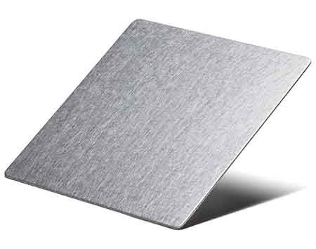 Vibration finish stainless steel facade panel with decorative textured surface