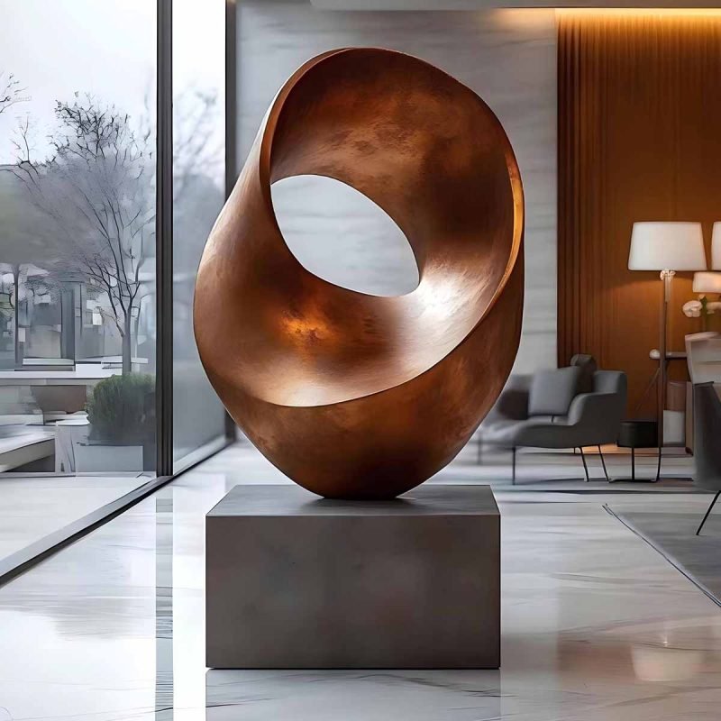 TBK Metal's copper and bronze sculptures & artworks with natural patina finish