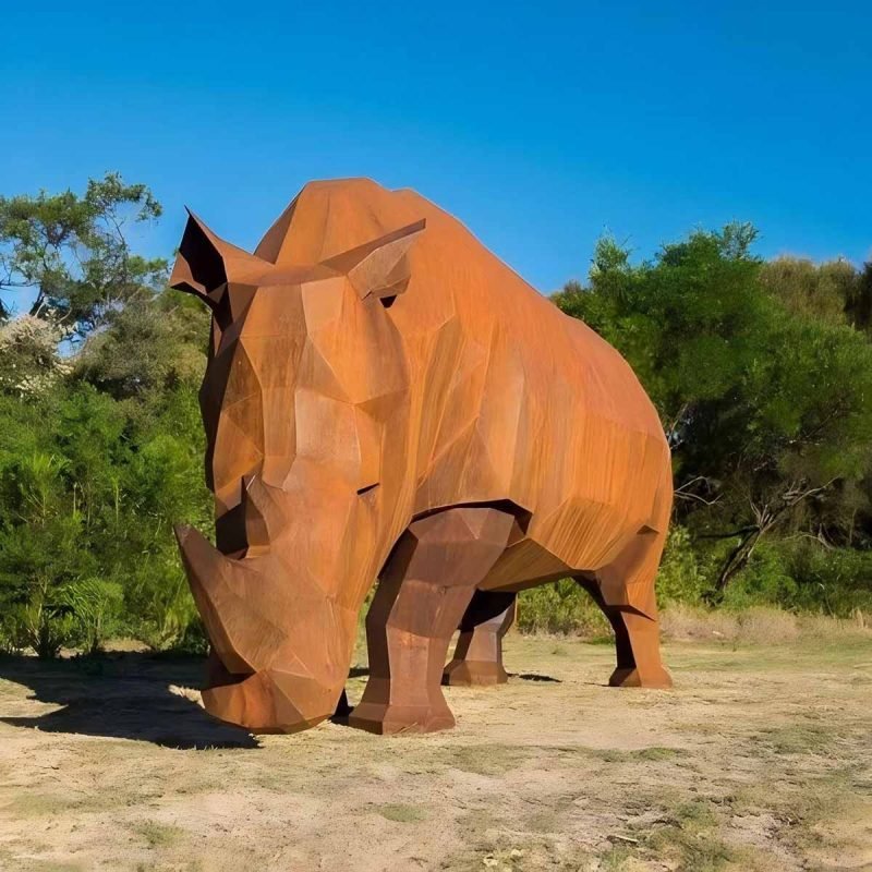 TBK Metal Australia corten steel sculptures & artworks with weathered rust finish for outdoor use