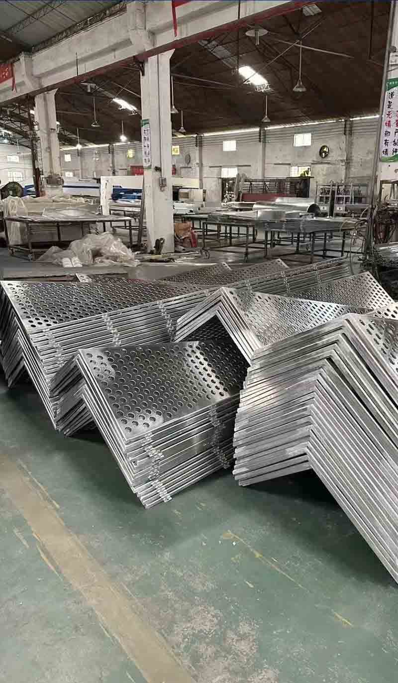 Customization solutions for perforated metal facade panels with various patterns, finishes, and design choices