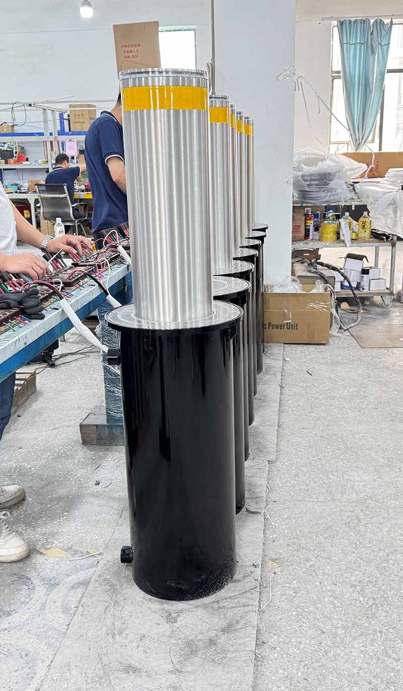Customization options for stainless steel bollards with various designs and finishes