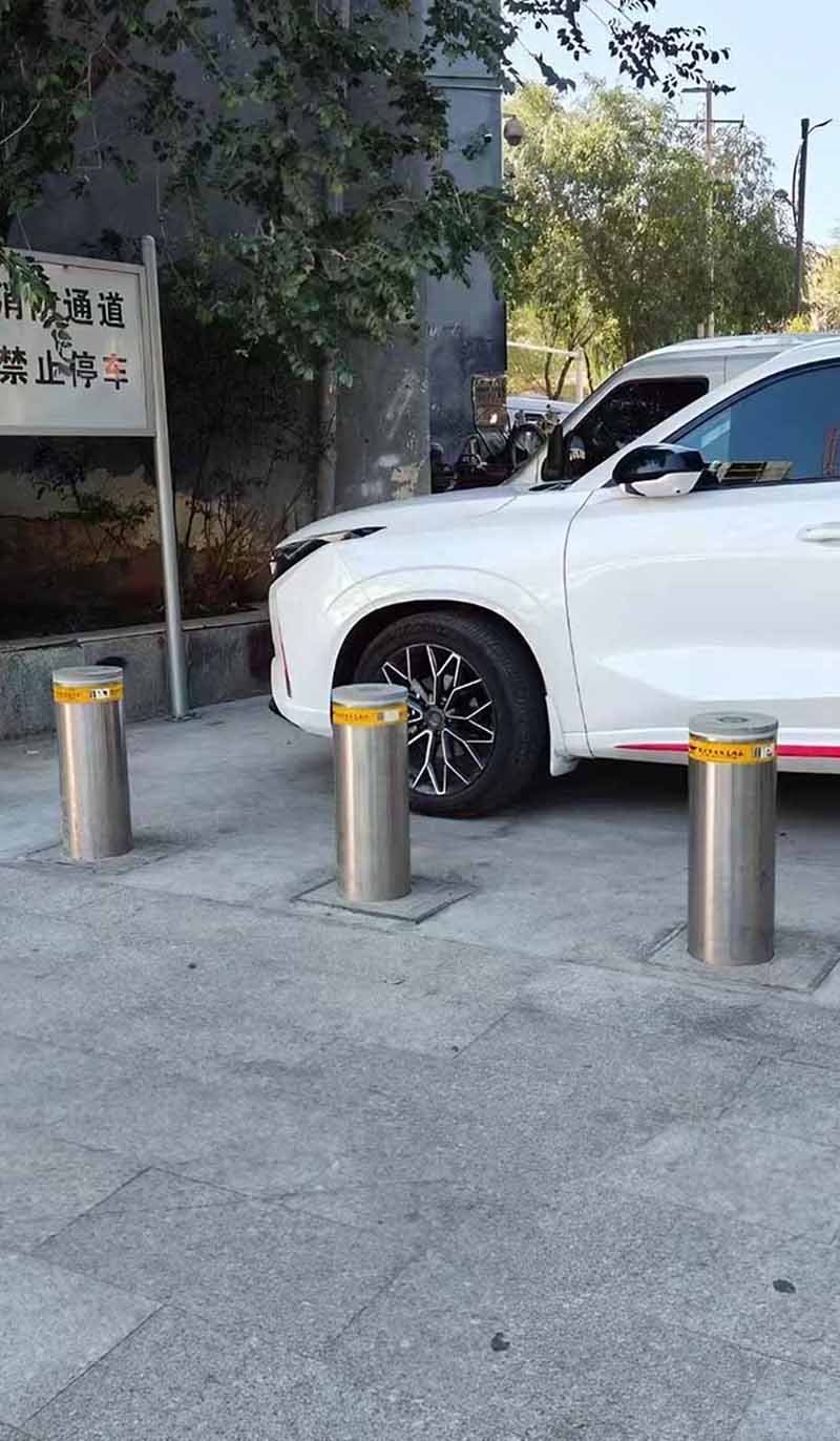 Stainless steel bollard posts for perimeter protection and access control