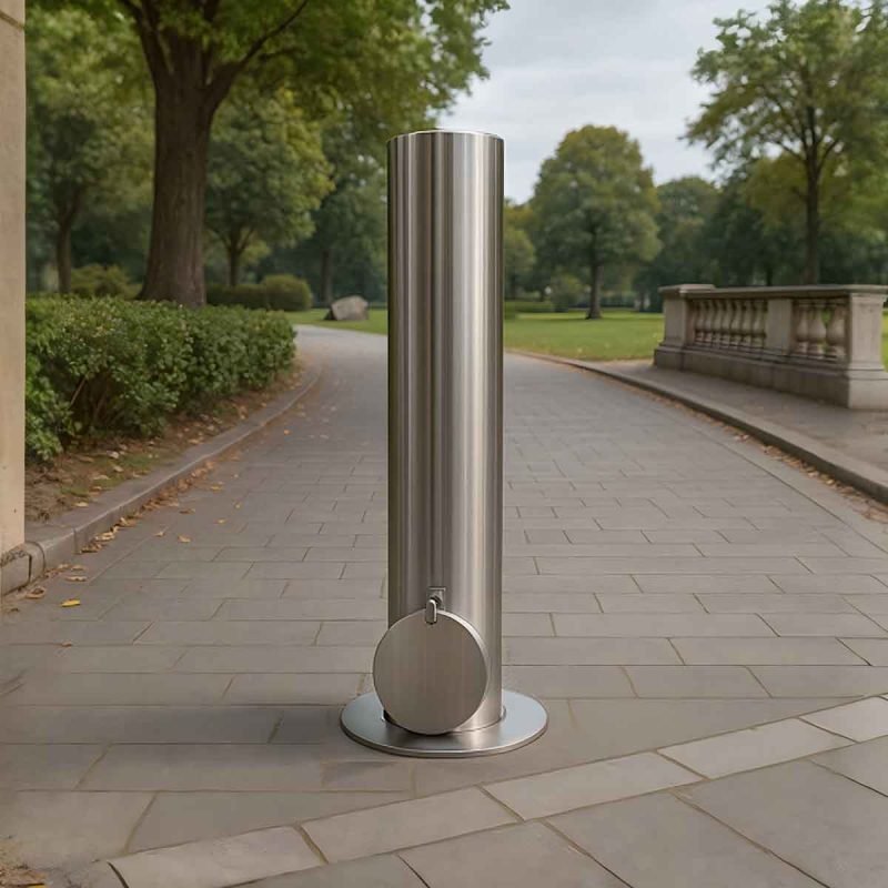 Stainless steel removable bollards for flexible security and traffic control in public and commercial spaces | TBK Metal Australia