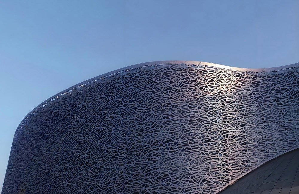 Suzhou Cultural and Arts Centre showcasing a custom leaf blade facade design