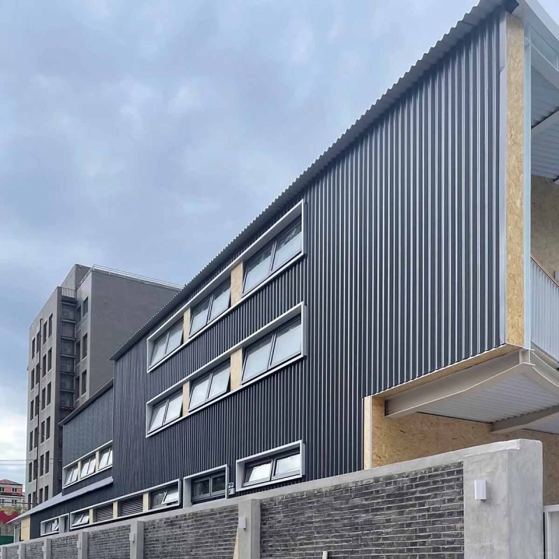 Corrugated Metal Facade & Wall Cladding Panels | TBK Metal