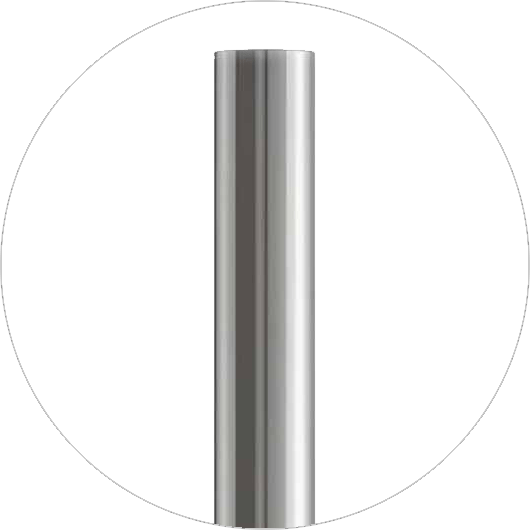 Flat top fixed bollard for architectural vehicle protection