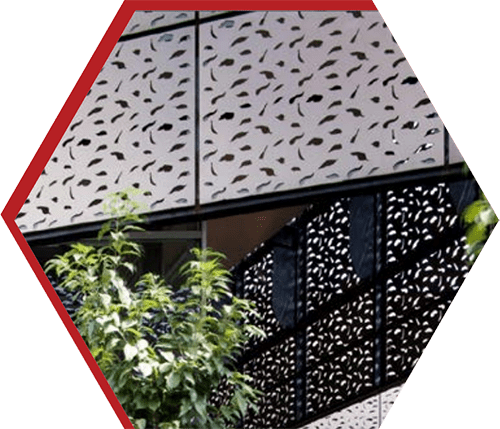TBK Metal laser cut pattern copper facade cladding panel for modern architectural design