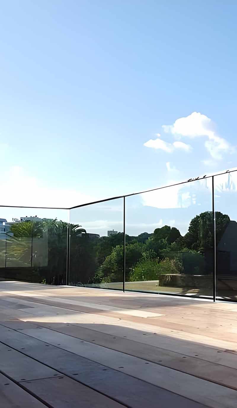 TBK Metal’s Frameless glass railing and balustrade system project