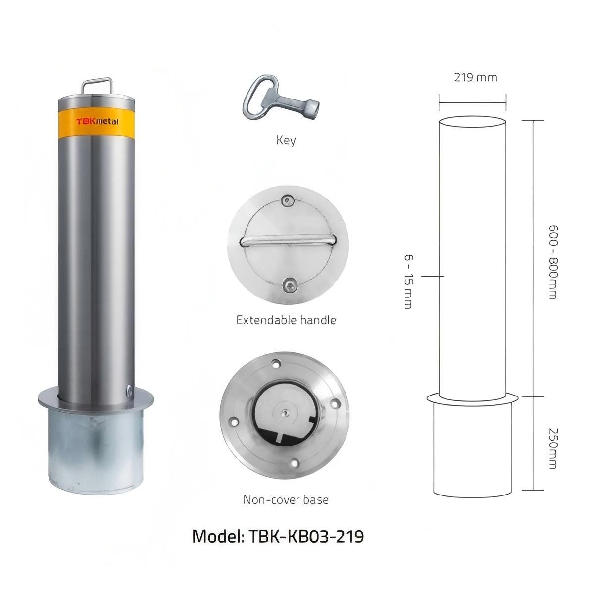 Stainless steel removable bollards for controlled site access