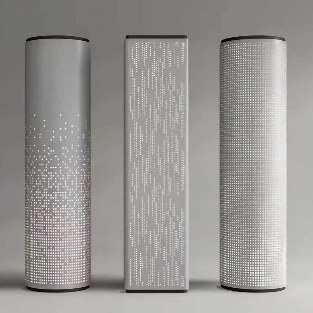 Aluminium column wraps for modern commercial architecture
