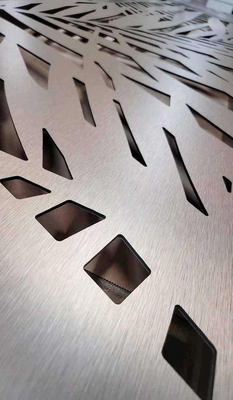 Customization options for CNC laser-cut metal railing