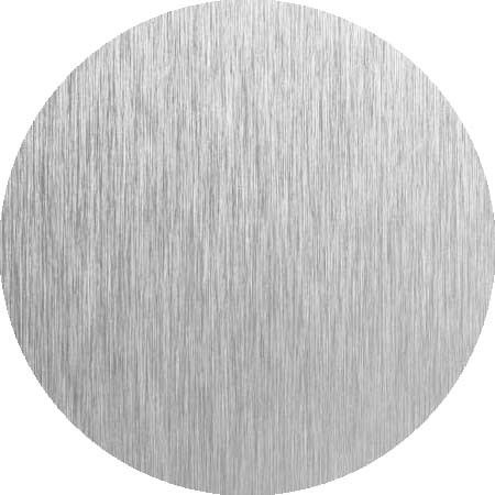 Satin stainless steel surface with smooth low-sheen finish for architectural railing and balustrade applications.