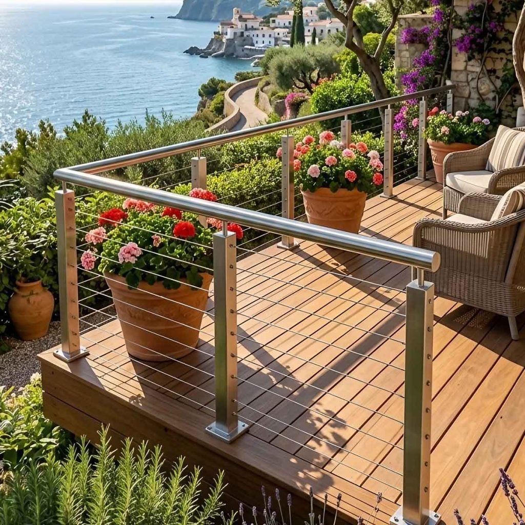 Custom stainless steel balustrades and railings for architectural applications