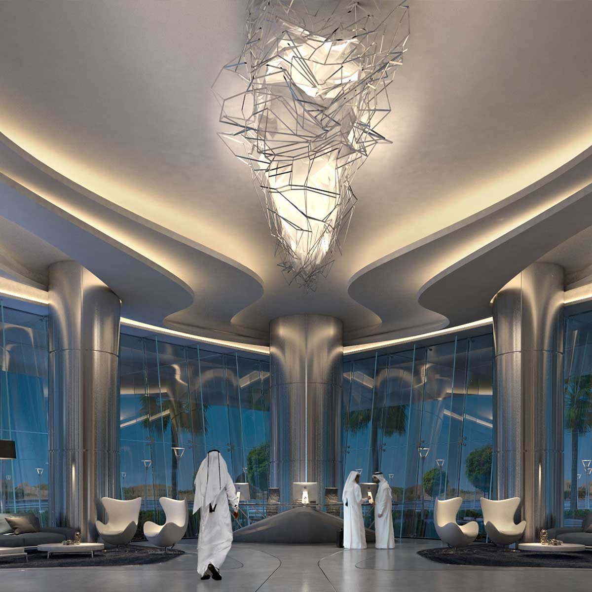 Commercial stainless steel design combining functional performance with modern architectural aesthetics