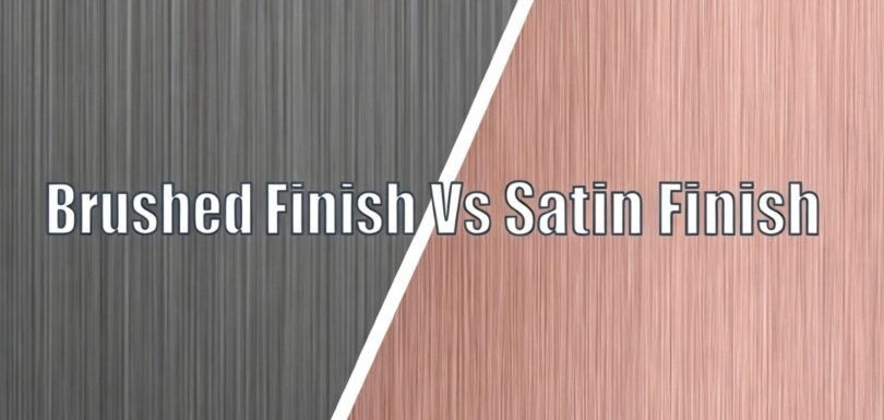 Satin finish stainless steel panels featuring smooth textures for modern architectural and interior design applications