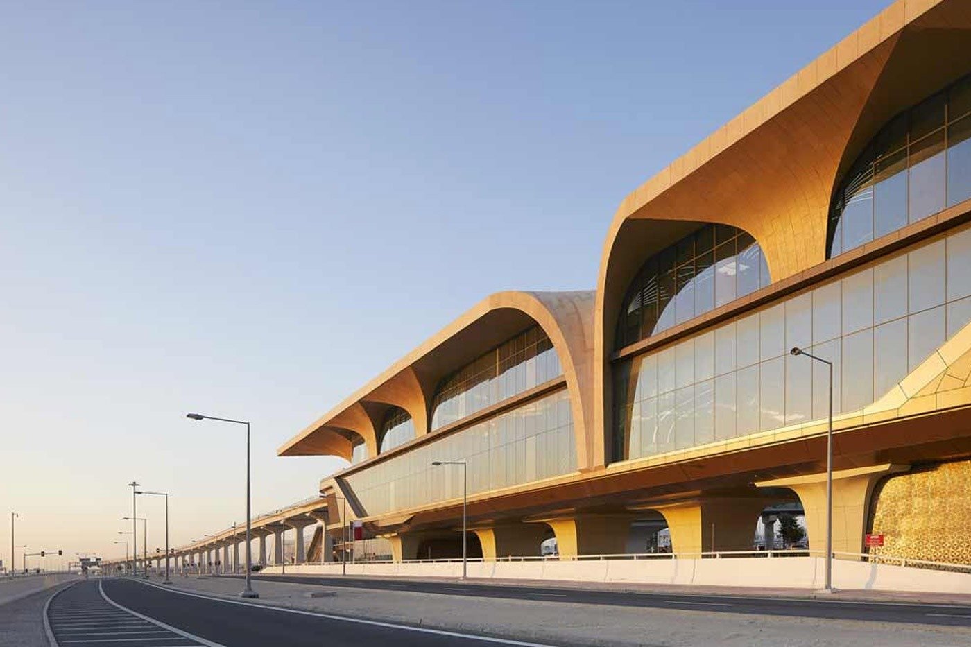 Architectural metalwork for Qatar University Metro Station