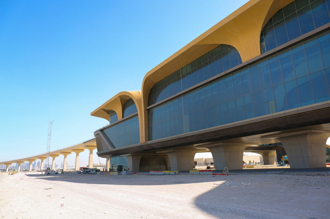 Architectural metalwork for Qatar University Metro Station