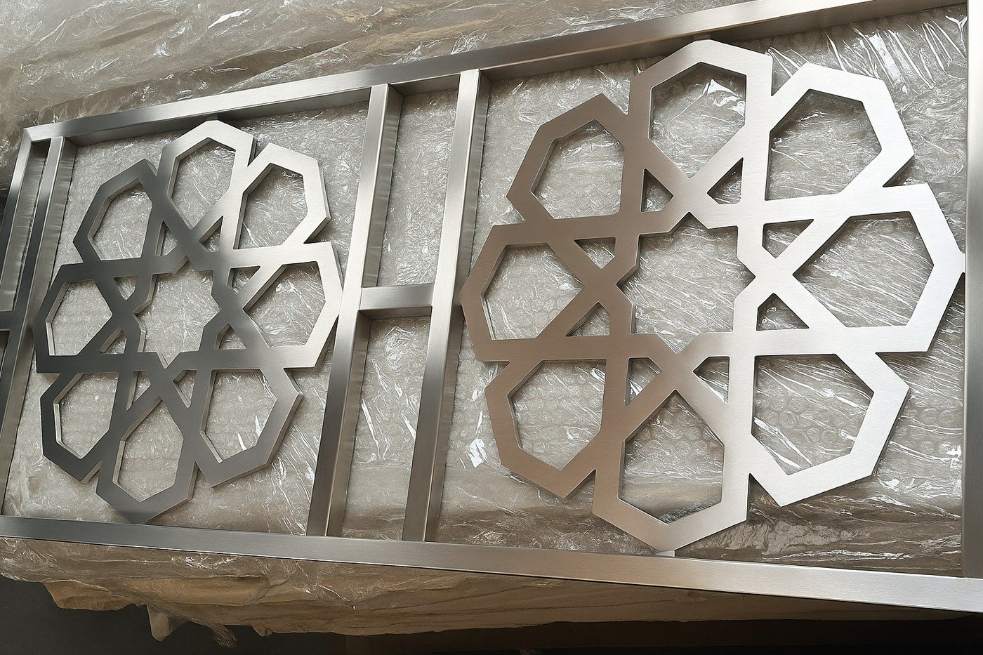 Architectural metal works at Tawar Mall in Doha, Qatar
