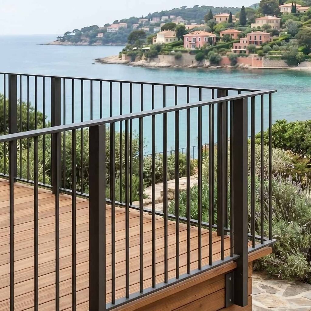Mild steel railing for balcony architectural projects