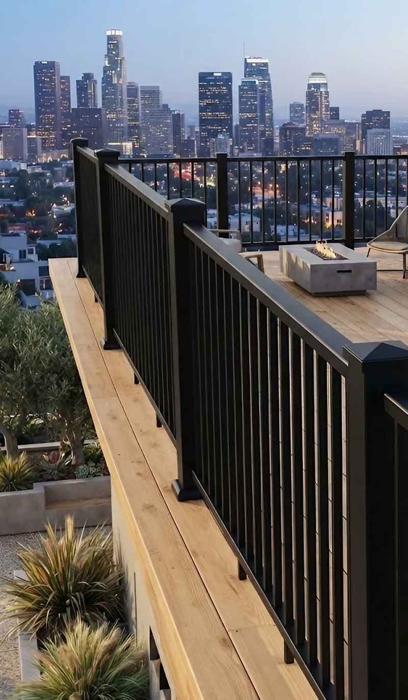 Mild steel railing project case for architectural applications