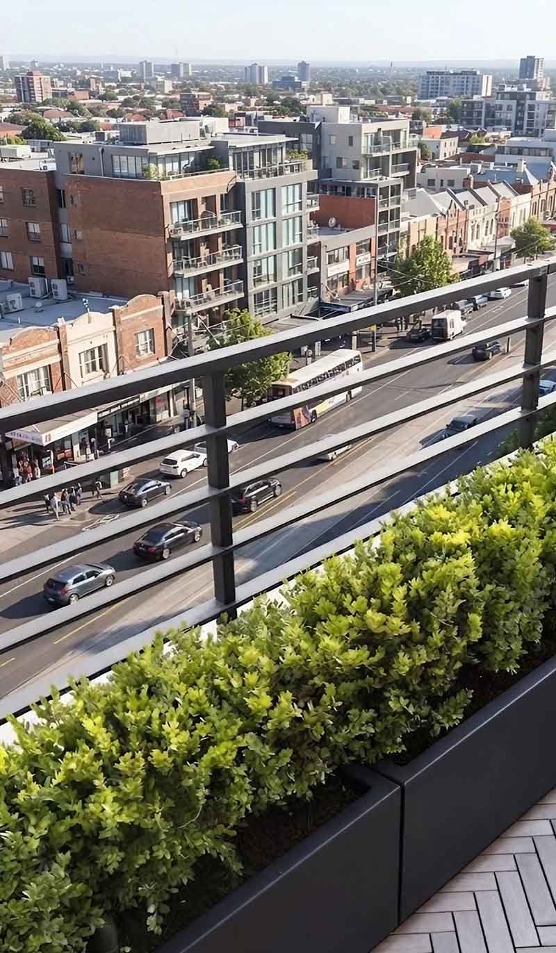 Custom mild steel railing for architectural project applications