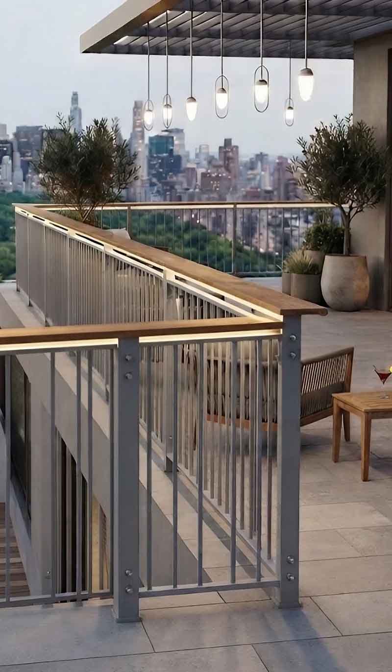 Mild steel railing project for balcony and architecture