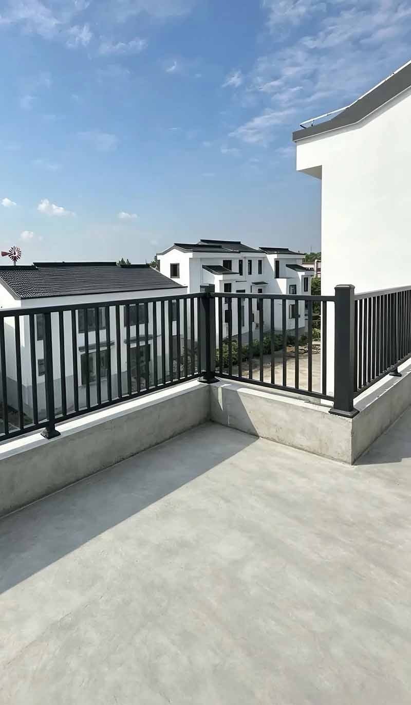 Custom mild steel railing project for architectural applications