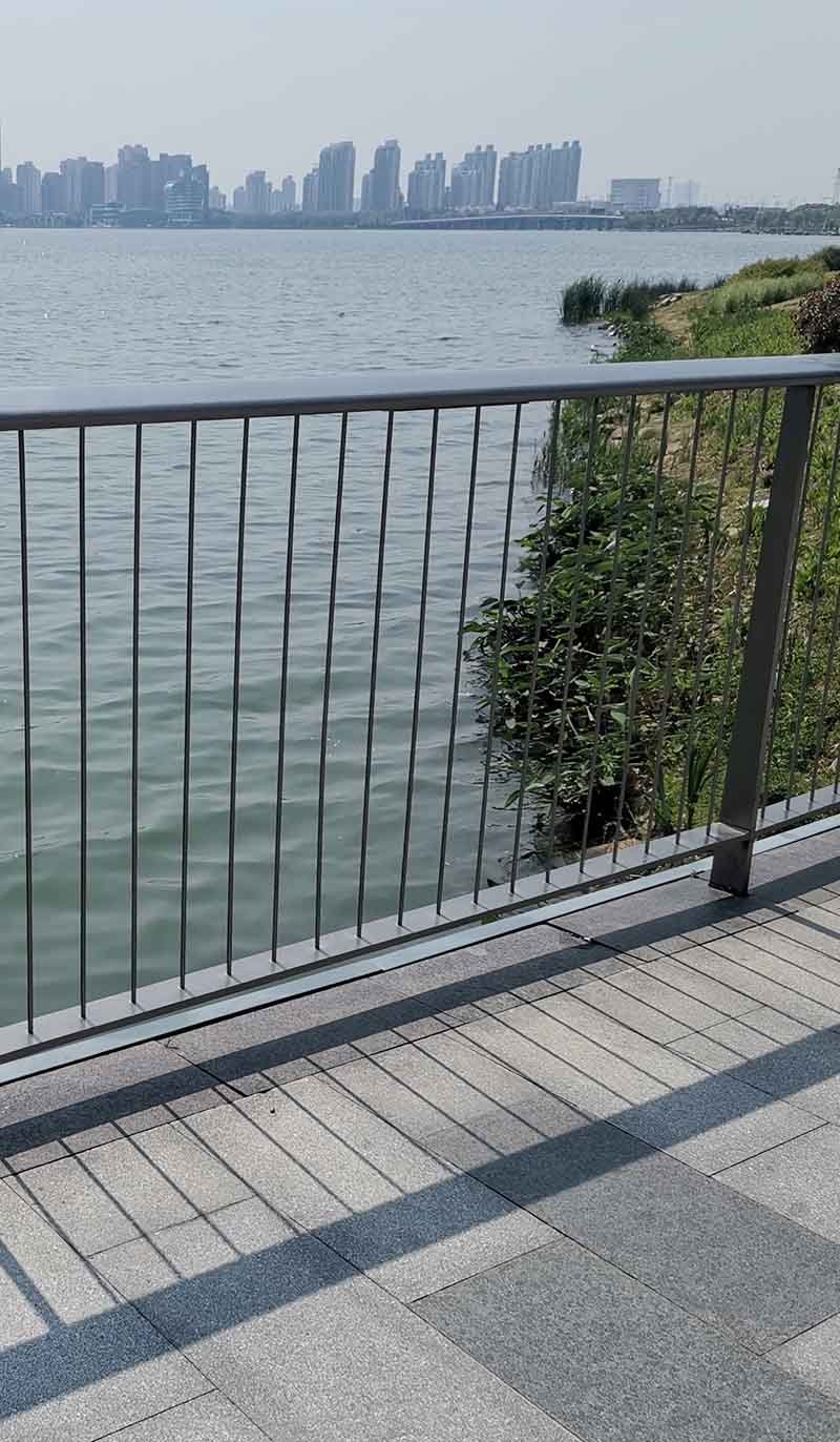 Mild steel railing project case for architectural applications